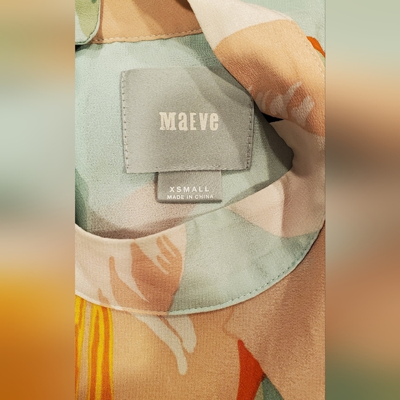 MAEVE BY ANTHROPOLOGIE WOMEN'S GREEN, SLEEVELESS, HALTER NECK, SIZE XS. - Picture 6 of 8